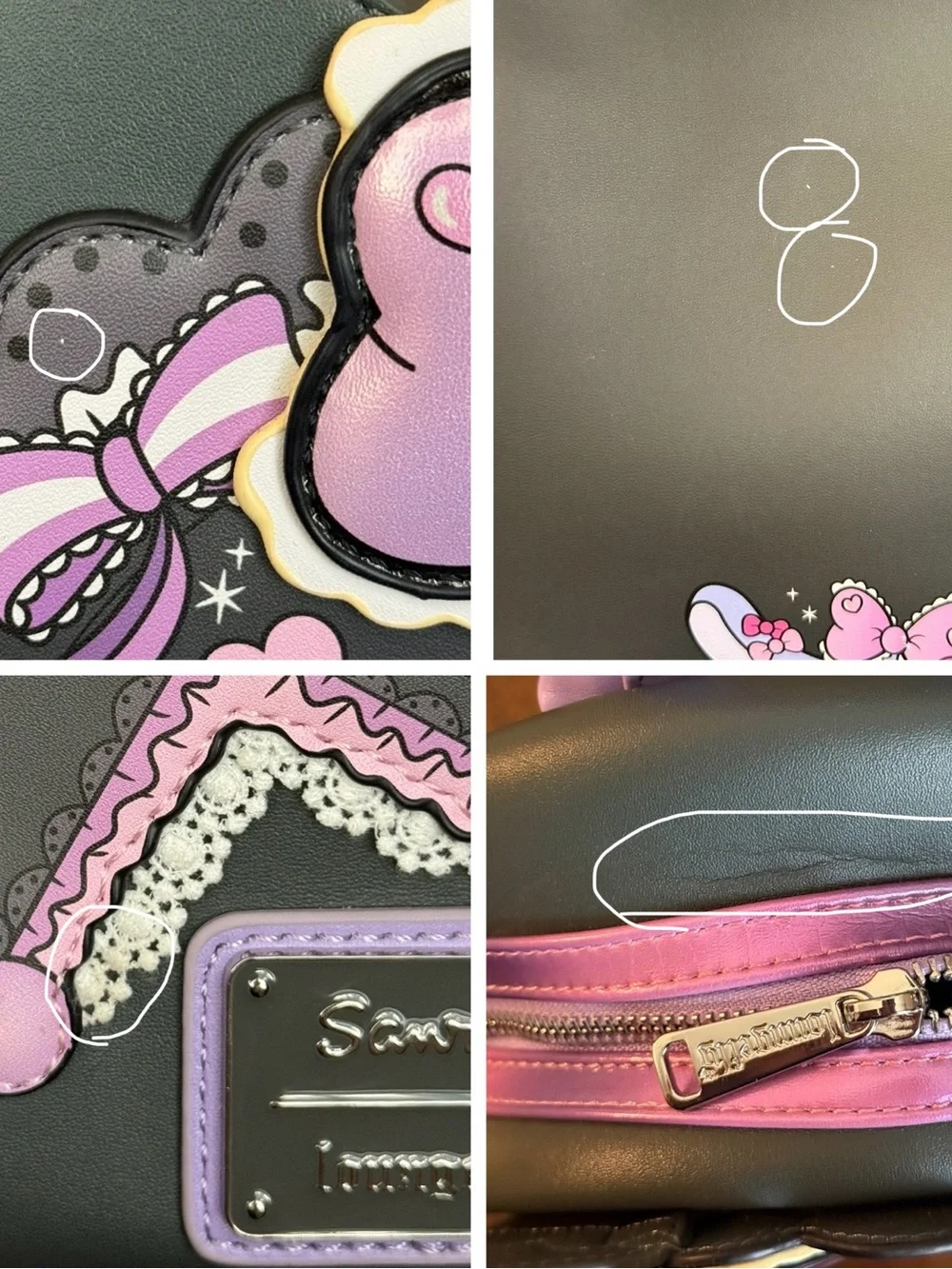 Loungefly Sanrio Kuromi Lolita Mini Backpack Books-A-Million Exclusive